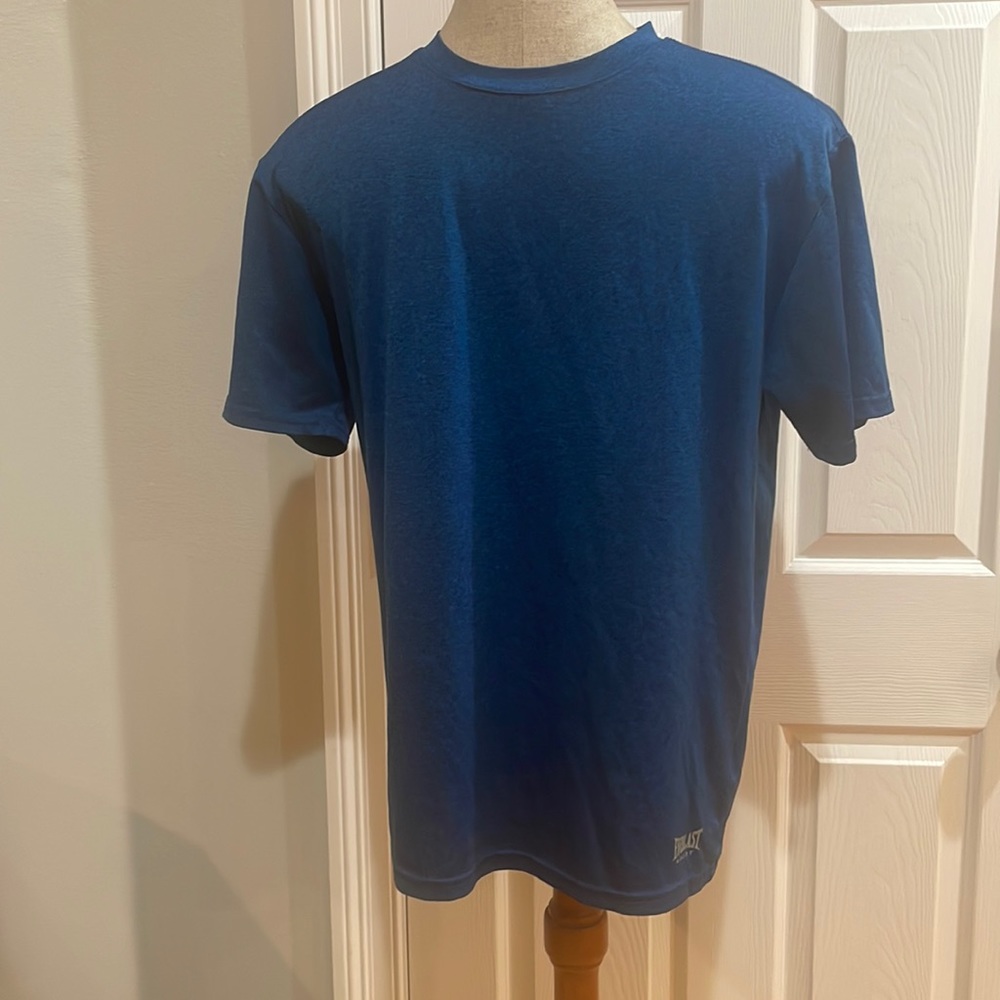 Everlast performance short sleeve shirt moisture wicking breathable blue size S